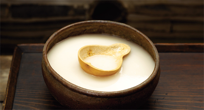 Makgeolli. This rustic alcoholic beverage, which is widely popular in Korea, is made by fermenting steamed rice, barley, or wheat mixed with malt.