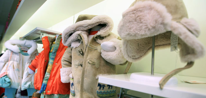 '넥스트맘' 매장에서는 아가방에서 출시한 다양한 디자인의 유아 외출복 제품을 만나볼 수 있다. 