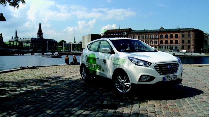 2013년 6월 덴마크 코펜하겐市에 투싼ix 수소연료전지차 15대가 전달됐다. (사진: 현대자동차) 