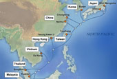 東アジア9カ国をつなぐ「光海底ケーブル」が間もなく開通