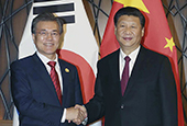 中国を国賓訪問する文在寅大統領