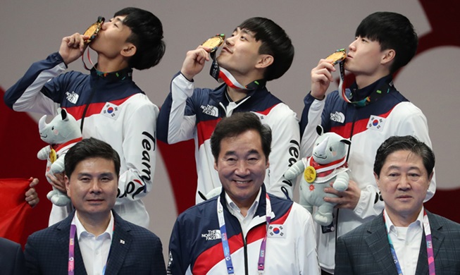 [アジア大会の競技結果：１８~１９日]南北共同入場・韓国は金２個獲得