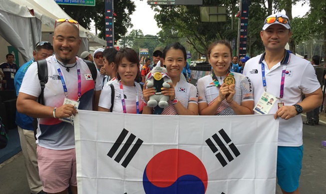 [アジア大会の競技結果：２２日]韓国勢、自転車で金メダル獲得