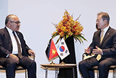 韓国・パプアニューギニア首脳会談（２０１８年１１月）