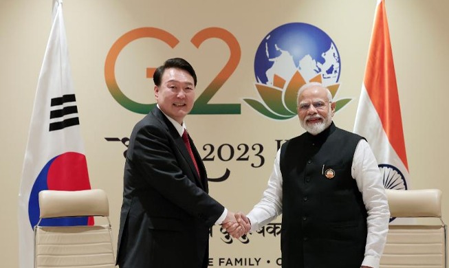 韓・インド首脳会談「防衛産業・供給網の協力強化」