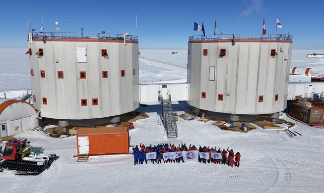 韓国の探査隊が南極の内陸基地候補地に到着