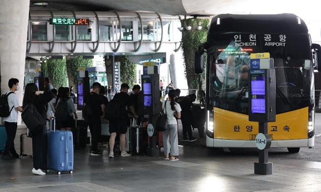 仁川空港～ソウル市内結ぶ深夜バス　２０日から運行再開