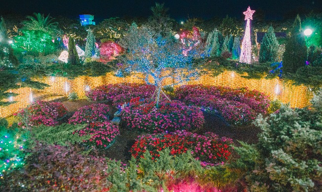 済州島ハーブ園と光の饗宴