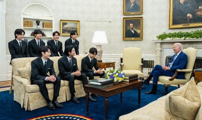 BTSがホワイトハウスで発言「ヘイトクライムに歯止めをかけたい」