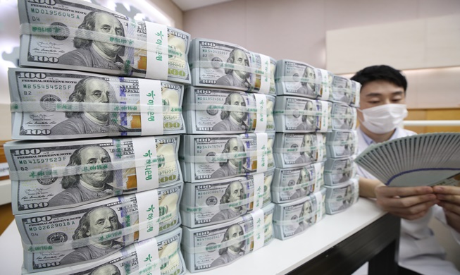 8月の外貨準備高4639億ドル 過去記録更新＝韓国