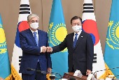 韓・カザフスタン首脳会談(2021年8月)