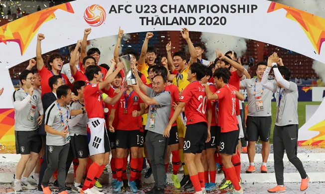 韓国が優勝 サッカーU-23アジア選手権