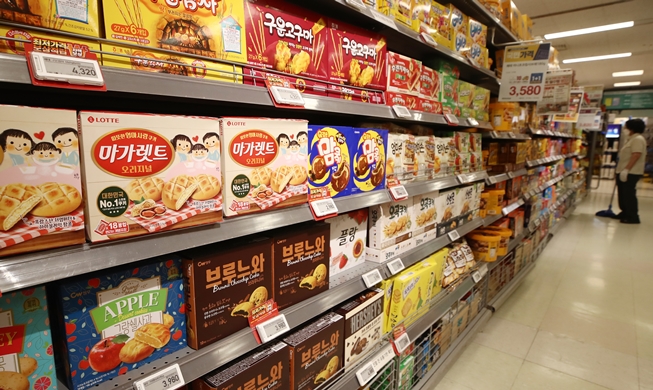 韓国の菓子類輸出額が過去最高　K-コンテンツが後押し
