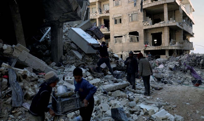 韓国政府、シリア地震被害に１００万ドルの人道支援