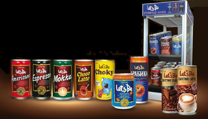 러시아에서 판매 중인 레쓰비. (사진: 롯데칠성)