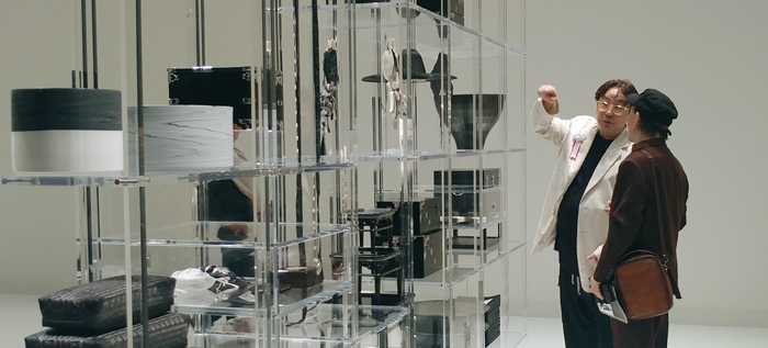 開院４０周年記念特別企画展「韓国工芸の法古創新～水墨の独白」＝９日、東京、イ・ギョンミ撮影