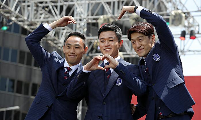 レッド ヒーロー サッカーｗ杯韓国代表の出陣式 Korea Net The Official Website Of The Republic Of Korea