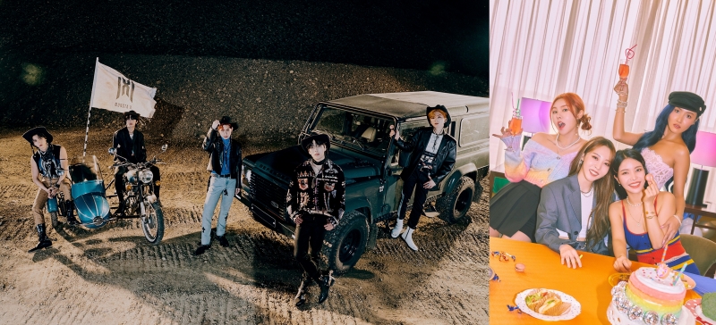 ５月にドイツで開かれる「KPOP.FLEX」に出演するアイドルグループのMonsta X（左）、MAMAMOO＝SBS