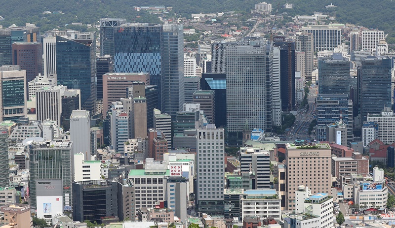 ソウル市の全景＝聯合ニュース
