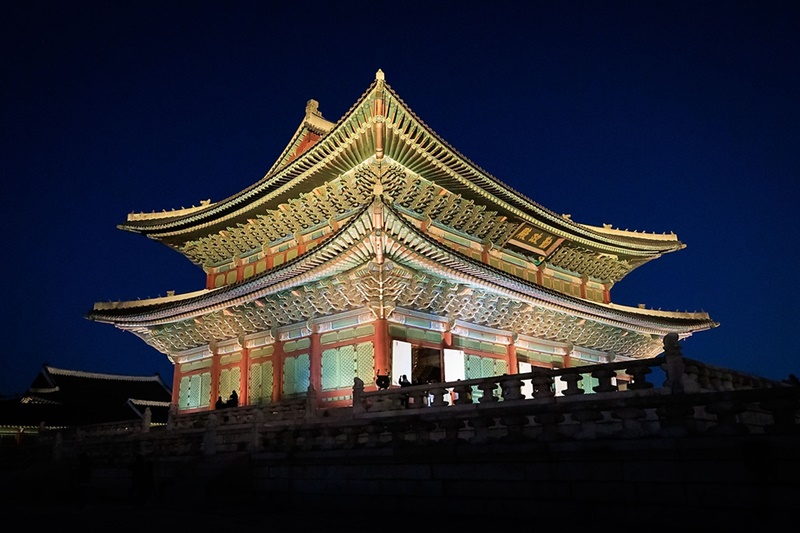 景福宮の夜景＝文化体育観光部