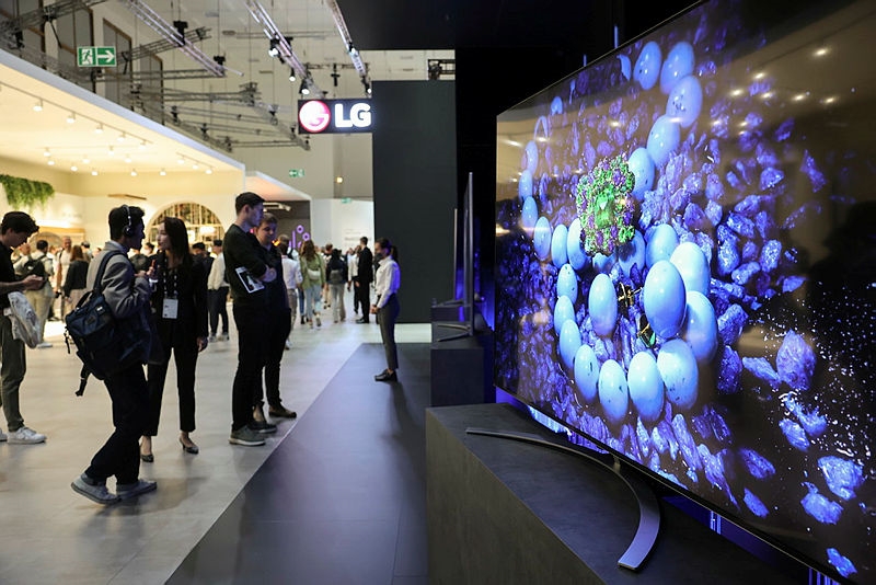 「ＩＦＡ２０２２」ＬＧ電子の展示館＝メッセ・ベルリン