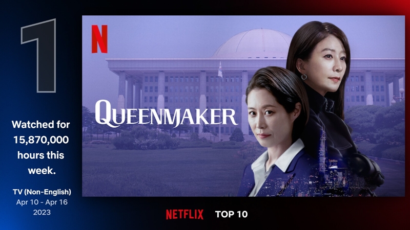 ネットフリックスのテレビ・非英語部門で首位となった韓国ドラマ「クインメーカー」