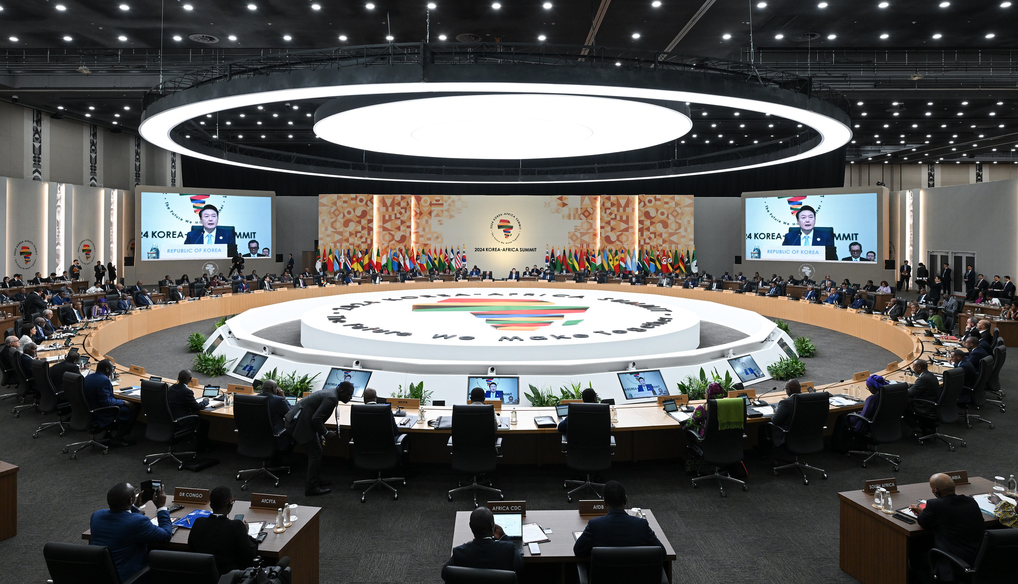 「２０２４韓国・アフリカ首脳会議」が行われる様子＝４日、京畿道・高陽、大韓民国大統領室カン・ミンソク撮影