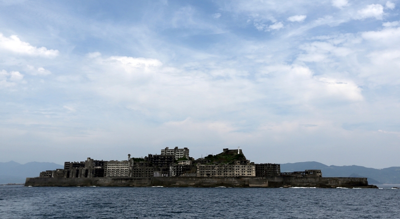 長崎県にある軍艦島の様子＝聯合ニュース