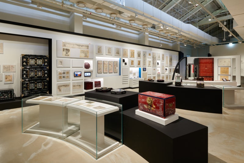 米ロサンゼルス韓国文化院で行われた展示の様子＝米ロサンゼルス