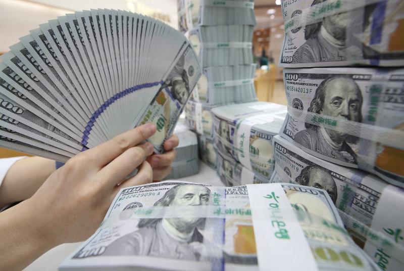 ﻿６月末の韓国の外貨準備高は、前月比５６億ドル増の４１０２億ドルを記録した＝聯合ニュース 
