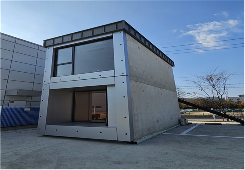 省エネルギー型のモジュール住宅＝韓国建設技術研究院