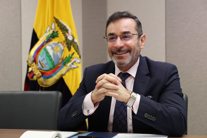 １１日、コリアネットとのインタビューに応じているパトリシオ・エステバン・トロヤ・スアレス（Patricio Esteban Troya Suárez）駐韓エクアドル大使