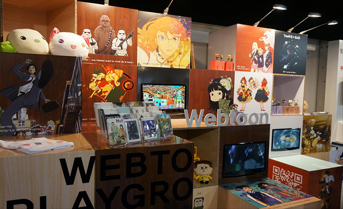 今年1月にフランスで開かれた「アングレーム国際漫画祭2016」に設けられた韓国ウェブトゥーンの企画展示「ウェブトゥーン・プレーグラウンド」