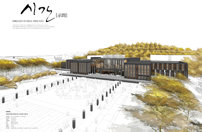 国立民俗博物館が京畿道・坡州に2020年まで開放型の収蔵庫および情報センターを建設する。ここは従来の収蔵庫とは異なり空間と情報の開放を目指し、観覧客のための展示・情報・教育・体験の場として造成される。画像は開放型収蔵庫および情報センターの鳥瞰図