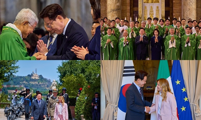 李大統領、ローマの特別ミサで演説　 