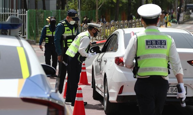 昼間の飲酒運転取締り