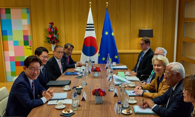 韓国、ＥＵ・ベルギーと安保・経済で連携強化