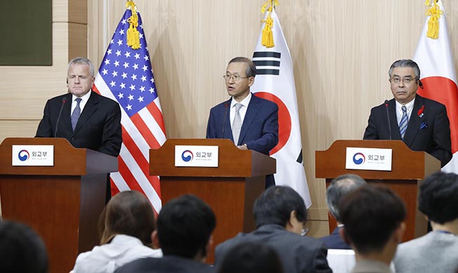 韓米日外交次官、「対北圧迫を維持、外交努力を傾注する」