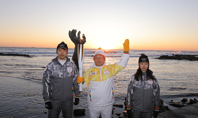 「２０１８平昌冬季オリンピック・パラリンピック」聖火リレー：慶尚北道