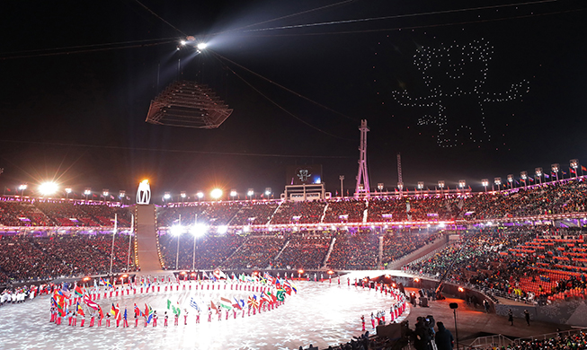 全世界が注目した平昌冬季オリンピックのドローンショー