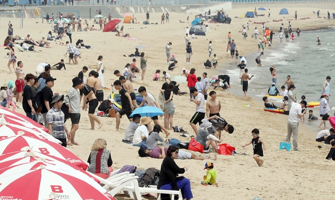 夏が来た！　海水浴場オープン