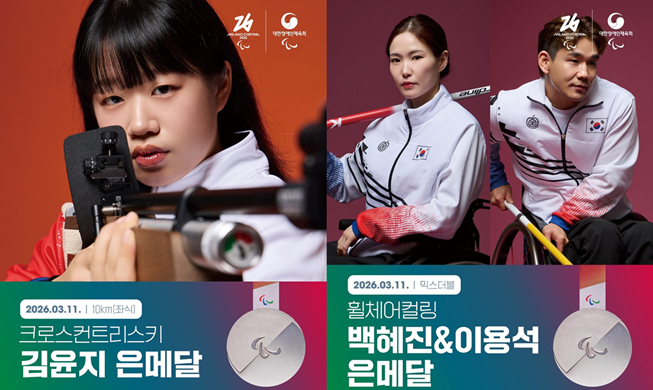 キム・ユンジとイ・ベクのペア、銀メダル獲得