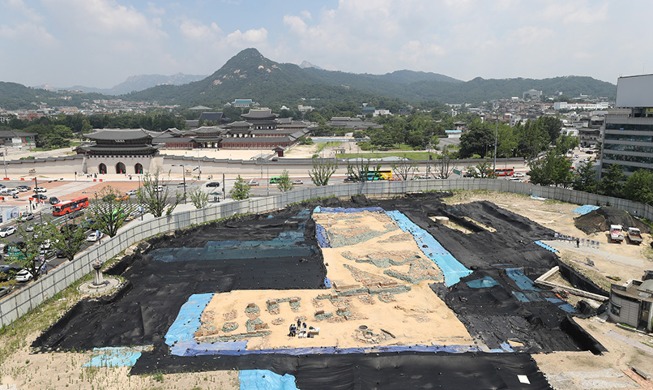 【写真で見る韓国】発掘中の「議政府の跡」　一般に公開