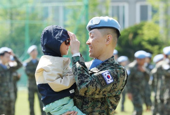 東明部隊３１陣派兵送還式