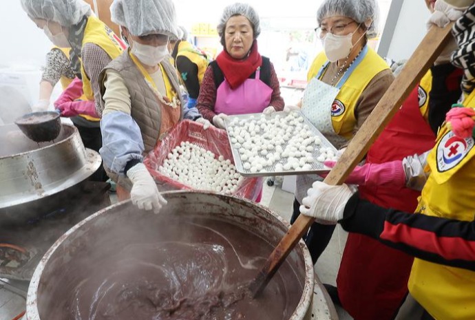 冬至に小豆がゆ