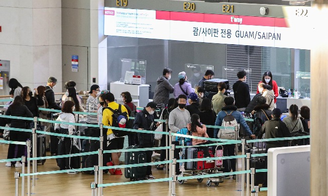 【写真で見る韓国】人々でにぎわう仁川空港