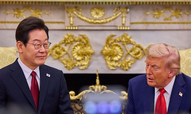 李大統領、「韓米首脳会談は韓半島の平和における大きな進展」