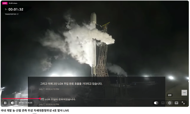 韓国、次世代中型衛星４号の打ち上げに成功