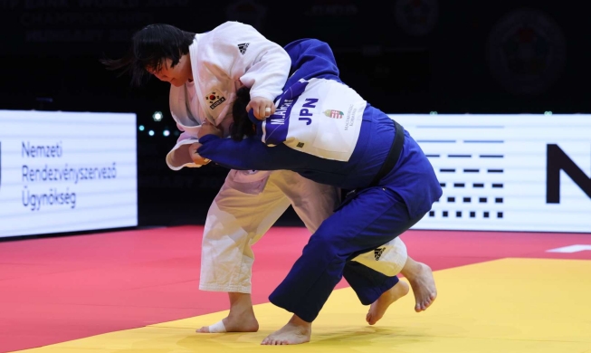 柔道のキム・ハユン、世界選手権女子最重量級優勝