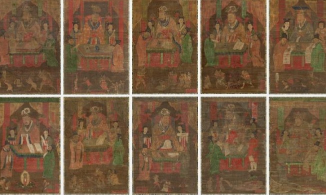 「国宝級」紺紙金泥大方広仏華厳経・十王図を日本から還収